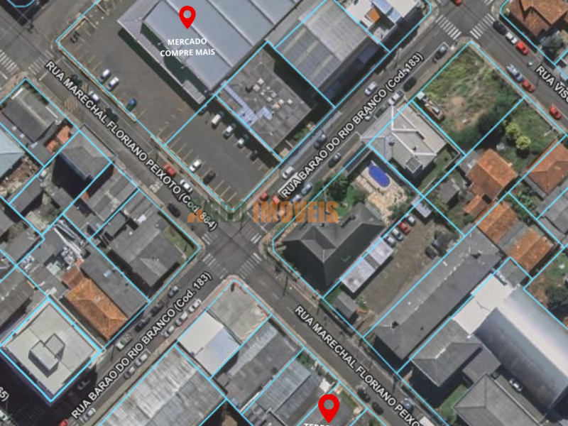 TERRENO À VENDA NA RUA MARECHAL FLORIANO PEIXOTO - CENTRO